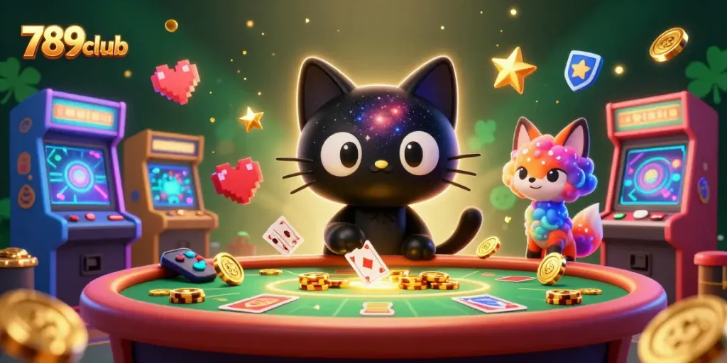 Experience thrilling gameplay at 789club with vibrant casino elements and engaging characters.