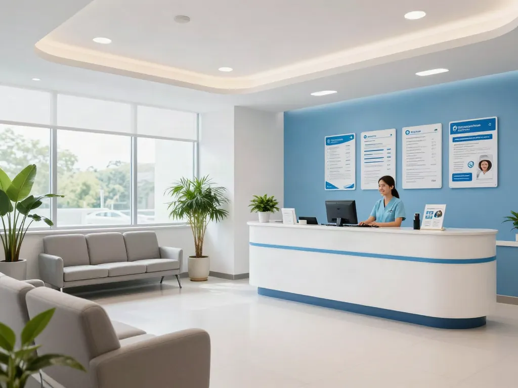 Picture of a healthcare provider assisting with toto togel related services in a modern clinic setting.