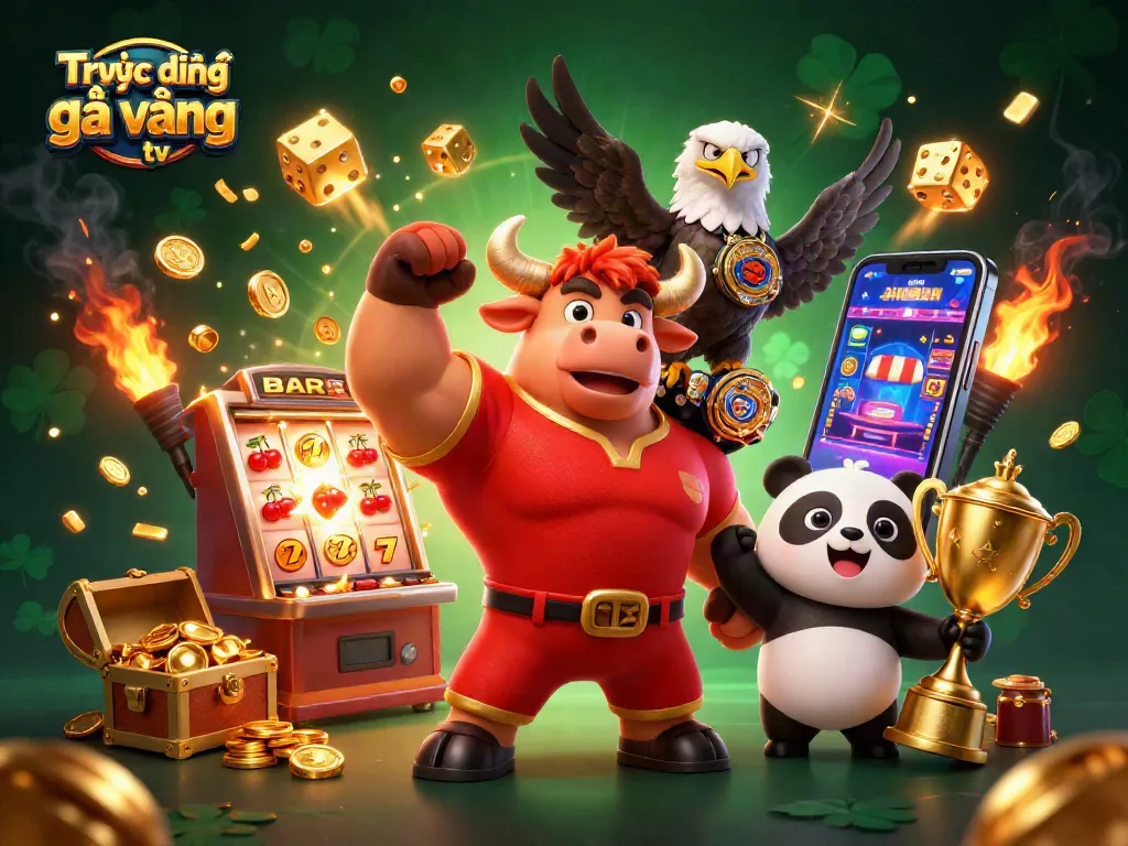 Experience Trực tiếp gà vàng tv with an exciting gaming scene featuring vibrant characters and dynamic casino elements.