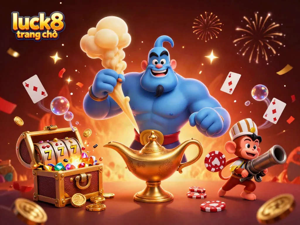 Experience the excitement of luck8 trang chủ with dynamic characters, vibrant casino elements, and thrilling visuals.