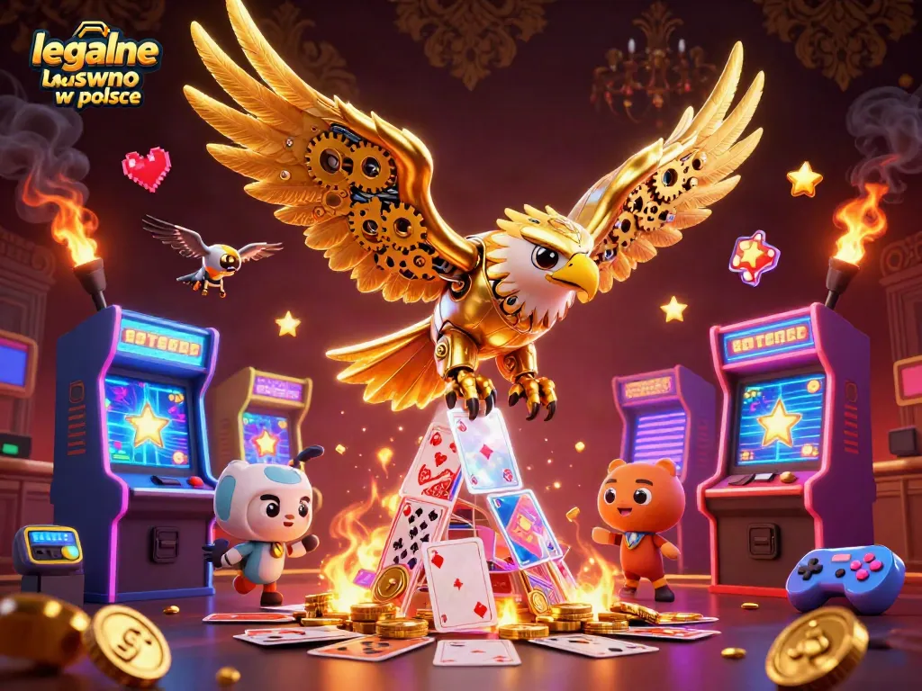 Experience legalne kasyno w polsce with thrilling holographic playing cards and a golden eagle