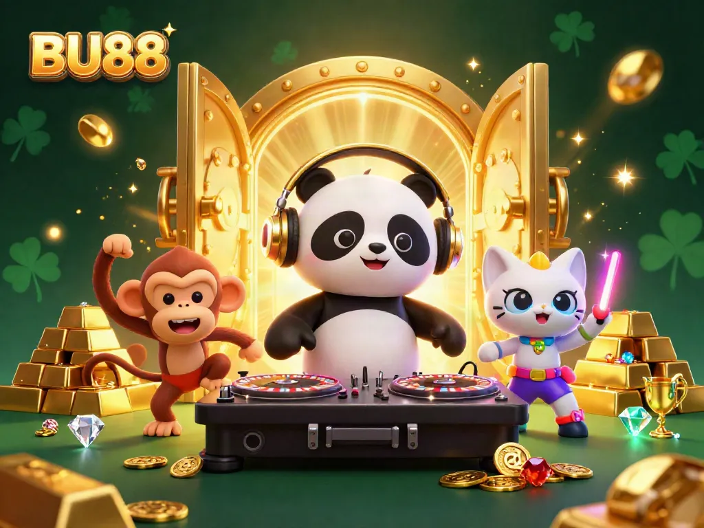 Engage in winning action at BU88 with lively casino characters and sparkling treasures.