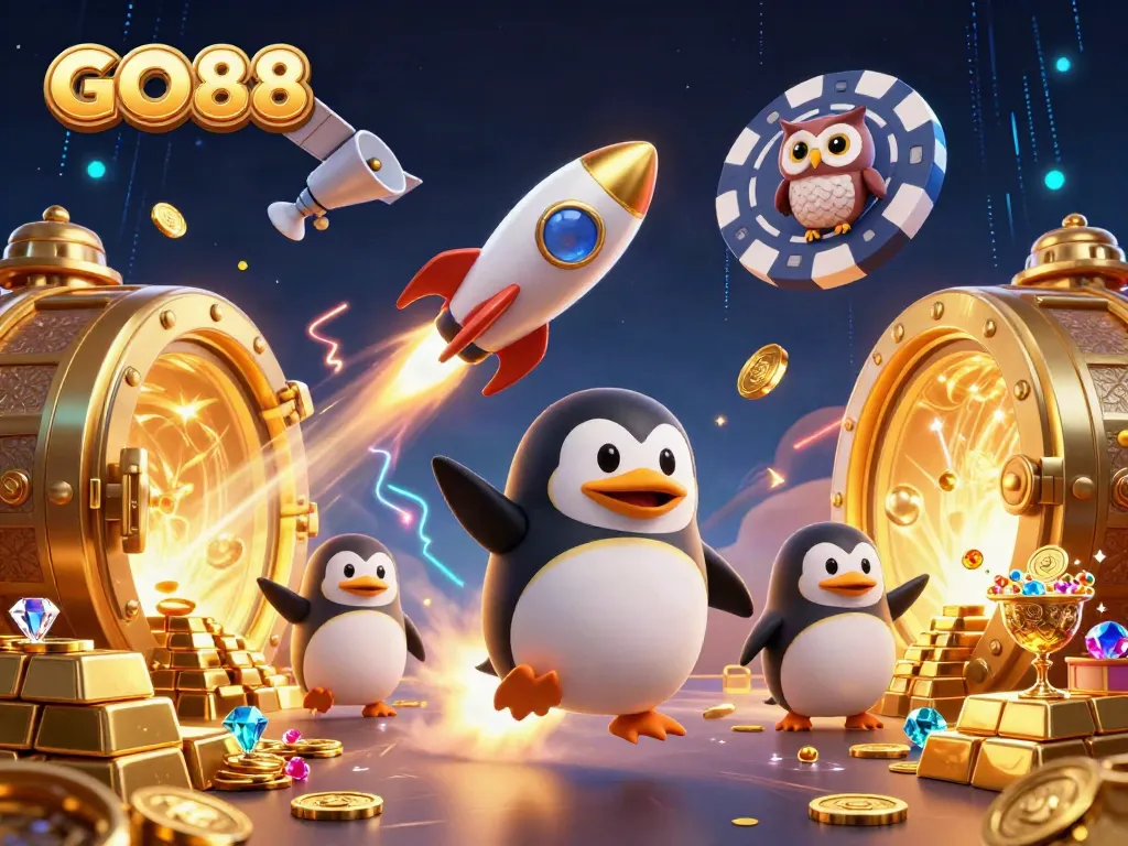 Experience thrilling gameplay at GO88 with a dynamic scene showcasing casino excitement.