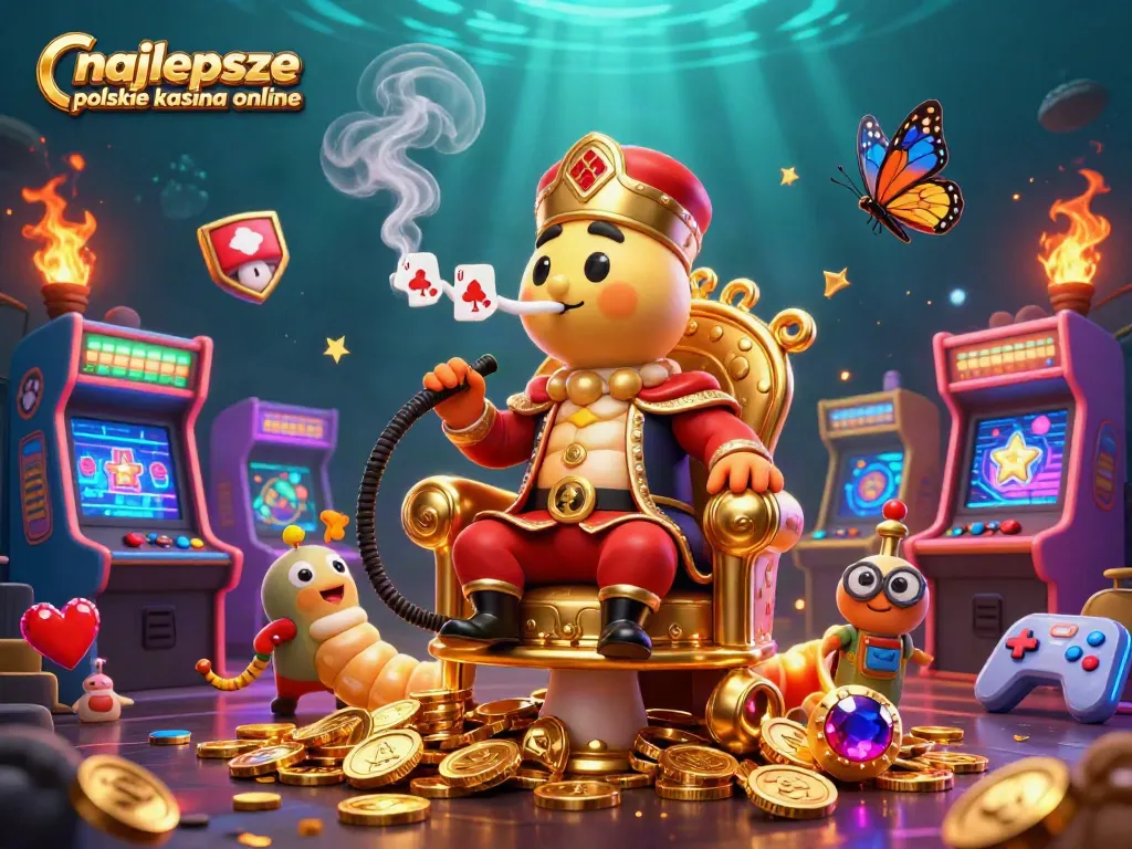 Experience the thrill of najlepsze polskie kasyna online with vibrant 3D casino elements and playful characters.