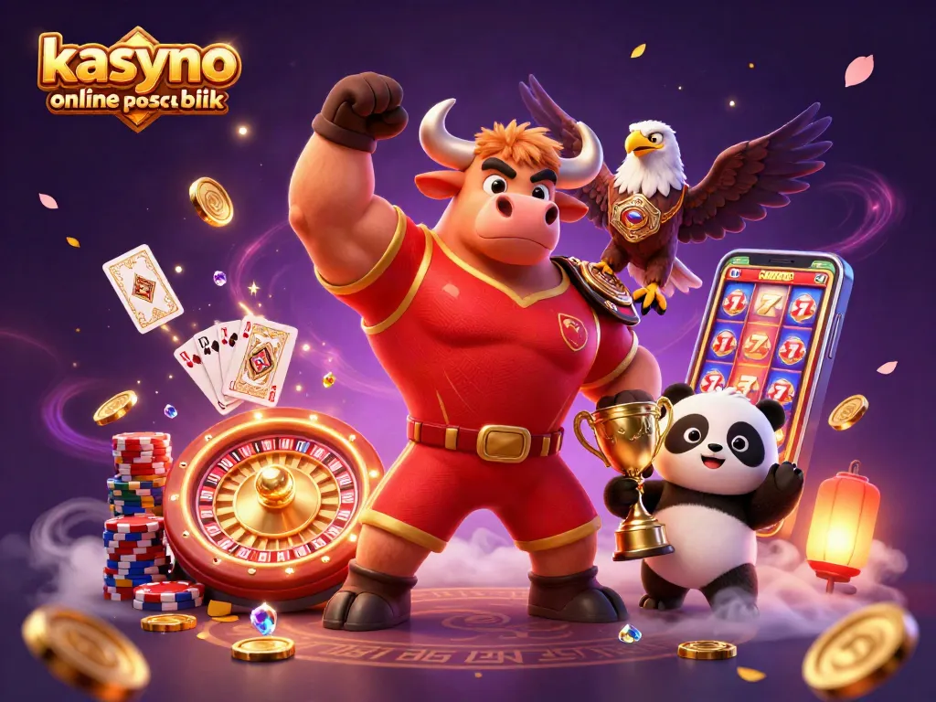 Experience the excitement of kasyno online platnosc blik with animated characters celebrating wins amidst vibrant casino elements.