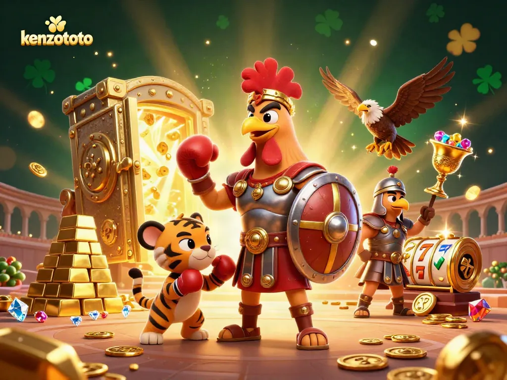 Engage with exciting gaming adventures at kenzototo featuring vibrant illustrations and thrilling casino elements.
