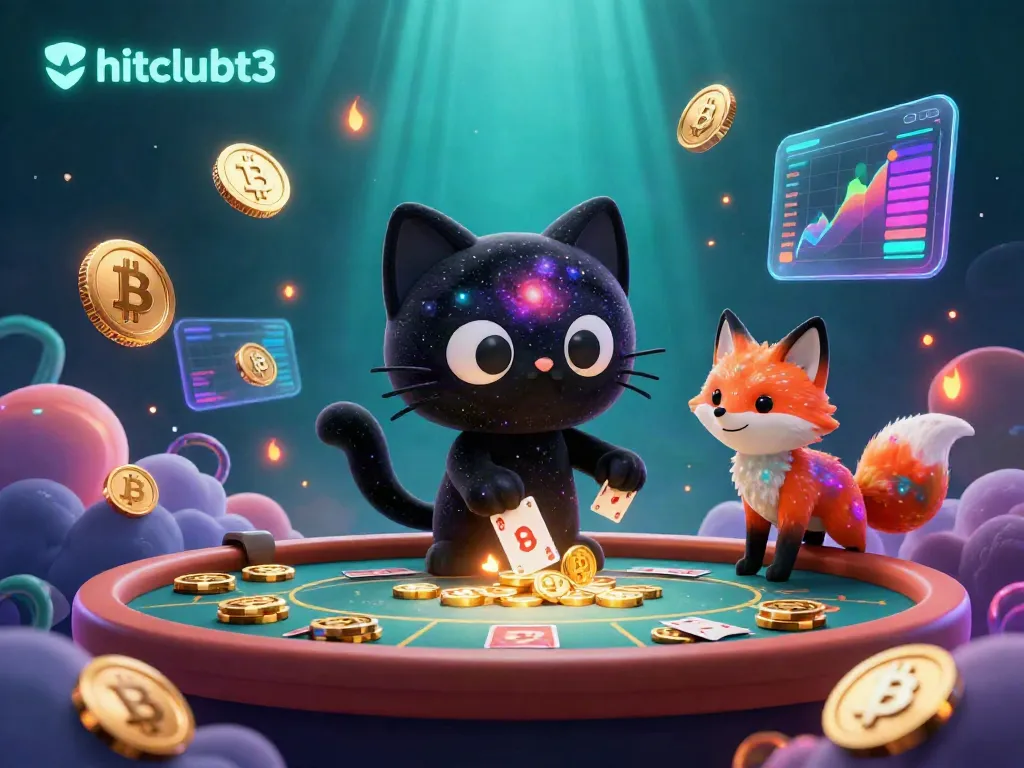 Experience the thrilling world of hitclubt3 as a black hole cat enthralls players at a cosmic casino!