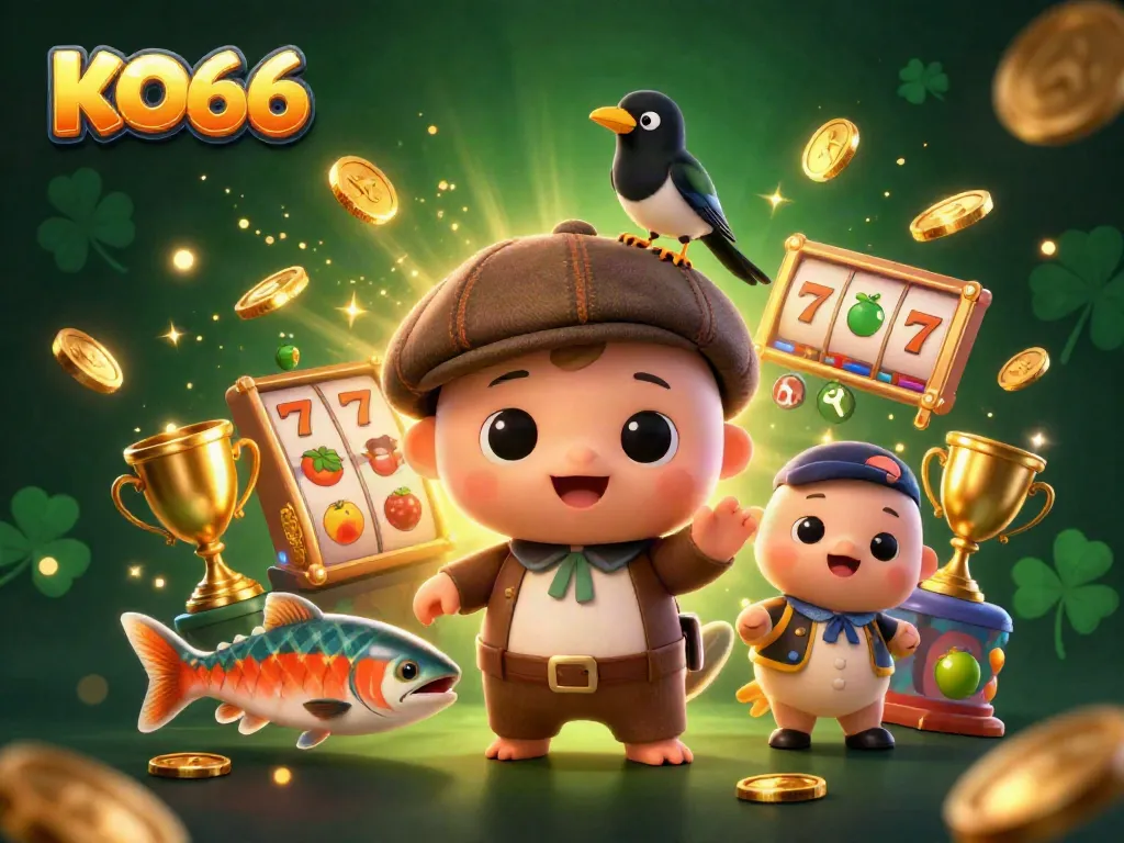 Engage in exciting gaming with KO66 as the playful baby Nessie and friends welcome you to vibrant casino slots!