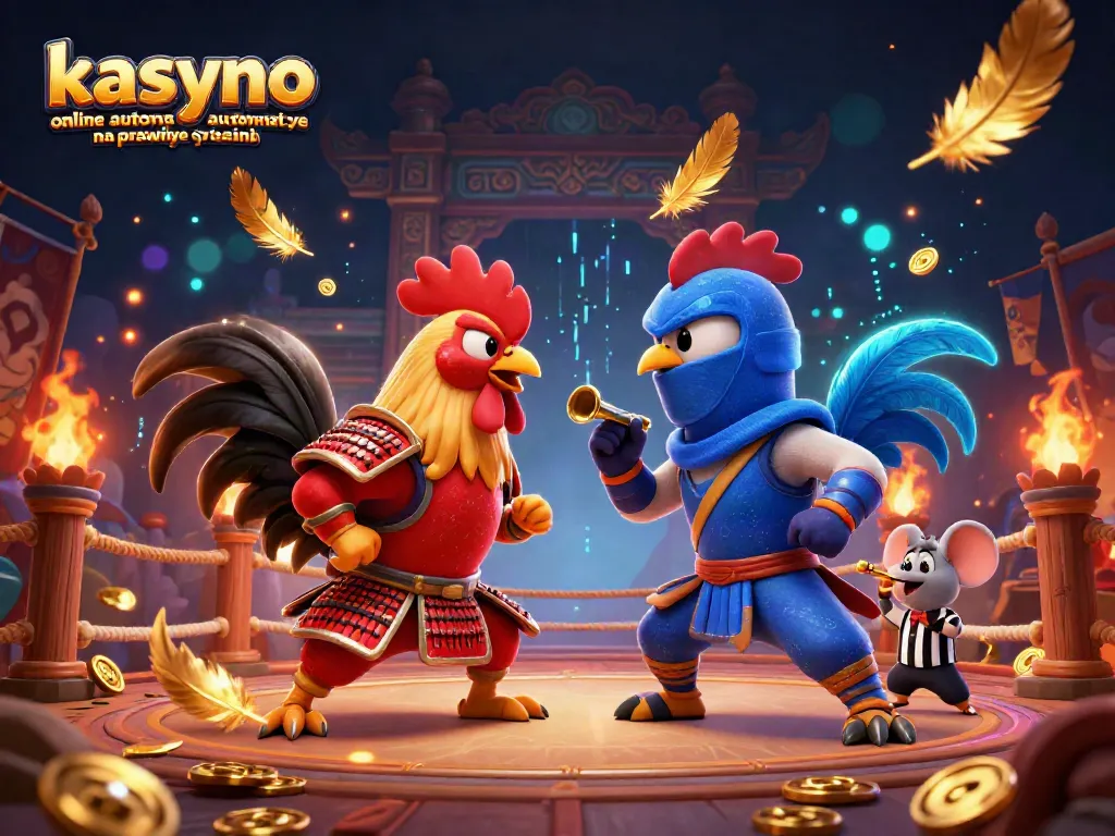 Engage with kasyno online automaty na prawdziwe pieniądze in this vibrant, detailed casino scene featuring dynamic characters and elements.