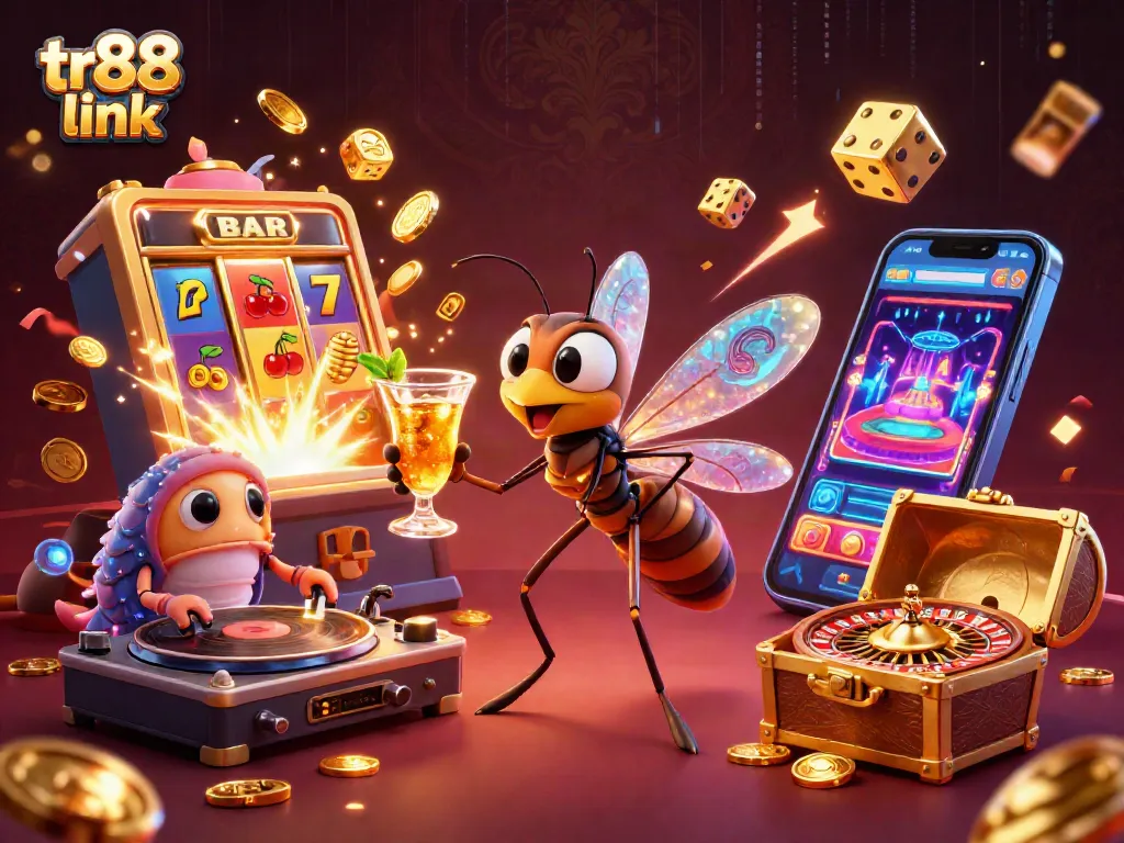 Engage with the tr88 link for a thrilling casino experience featuring vibrant characters and dynamic game elements.