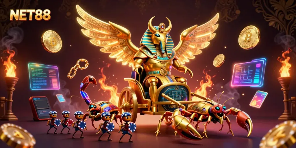 Experience exciting gameplay with NET88, engaging 3D casino elements and vibrant graphics.