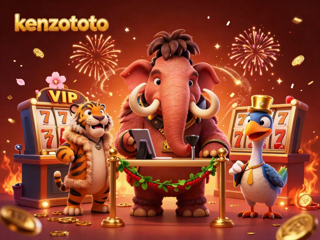 Experience kenzototo's vibrant casino energy with a vividly detailed scene of engaging characters and dynamic elements.