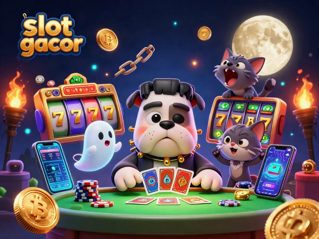 Experience thrilling slot gacor action with vibrant character dynamics in this captivating casino scene.