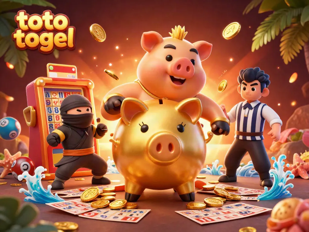 Experience thrilling toto togel gameplay with the lively illustration of engaging gambling characters and elements.