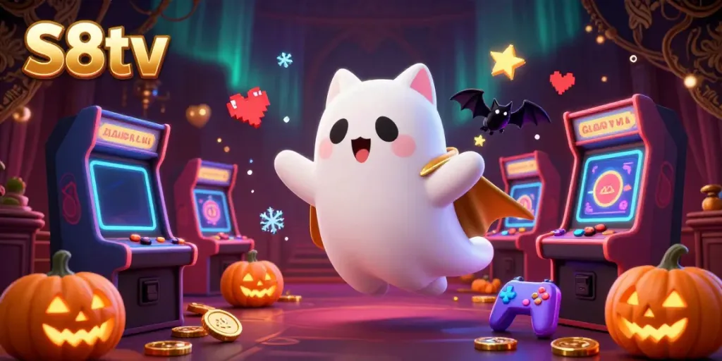 Engage with S8tv's thrilling ghost cat adventure in a haunted casino, full of gaming excitement.